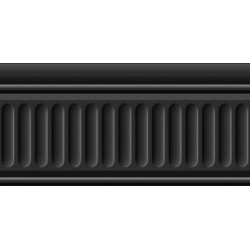 Бордюр Бланше черный структурированный 9,9х20  (19049\3F)