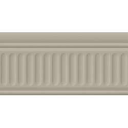 Бордюр Бланше серый структурированный 9,9х20  (19050\3F)