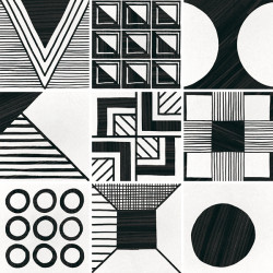 Керамогранит Deco Patchwork B&W 20х20  (22105)