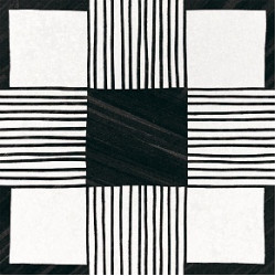 Керамогранит Deco Cloth B&W 20х20  (22124)
