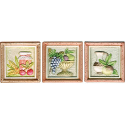 Декор Form Fruttiera Tabacco 10x10 (комп/3шт)