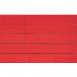 Плитка Vetro Relieve Rojo 25х40