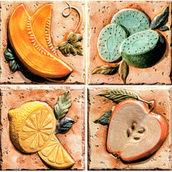 Декор Inserto Rione Canapa (комп/4шт) 10х10