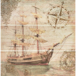 Панно BOUNTY MARFIL (A-C 3 шт) 75x75