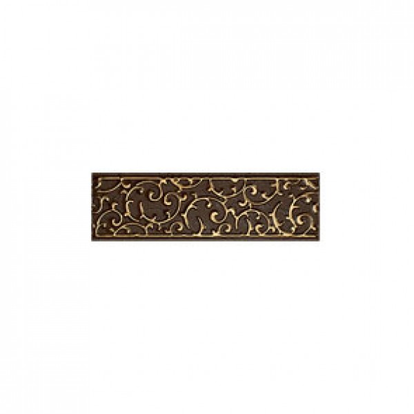 1502-0605 Бордюр Анастасия орнамент шоколад 7,5х25