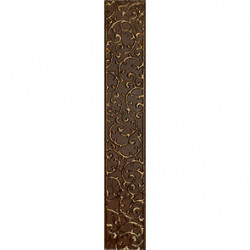 1504-0133 Бордюр Анастасия орнамент шоколад 7,5х45