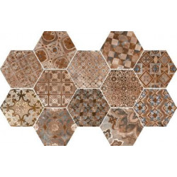 Декор Epoca Decoro Cementine Cotto Scuro 21х18.2  (R55V)