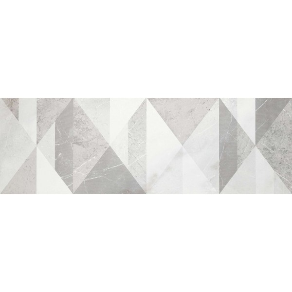 Декор Evolutionmarble Riv Decoro Tangram White Rhi 32,5х97,7  (MM2D)