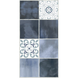 Плитка Glam Indigo Ornament 1 31,5х63
