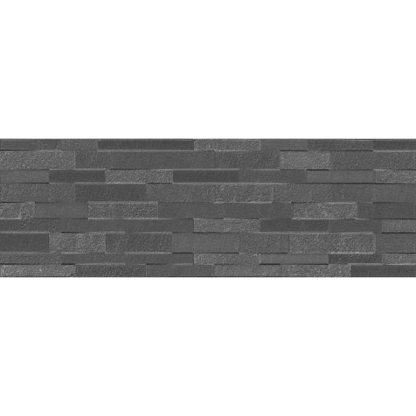Плитка Гренель серый темный структура обрезной 30х89,5  (13055R)