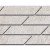 Бордюр Гренель серый светлый мозаичный 9,8х46,5  (SG144\003)