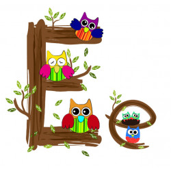 Детская плитка декор буква E