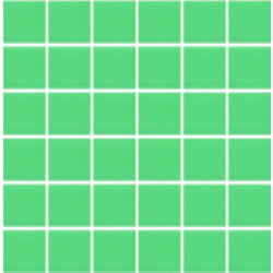 Мозаика однотонная фарфоровая 50 х 50 мм зеленая