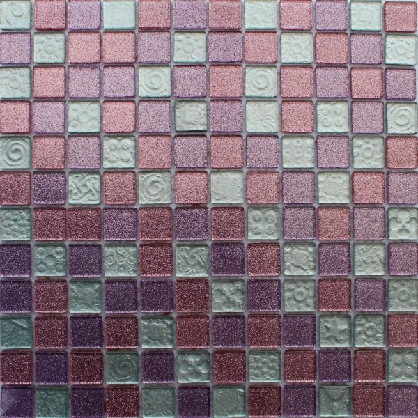 Мозаика стеклянная F49.50.52 - 23x23 (300х300х4)