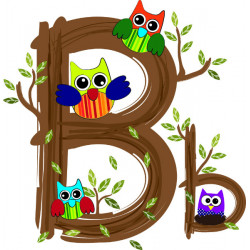 Детская плитка декор буква B