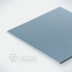 Уральский гранит, соль-перец У116, синий (матовая, рельеф, ступени) 30х30см