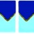 Бордюр из мозаики Serapool 50х50 мм Минисер кобальт-св.голубой (зиг-заг)