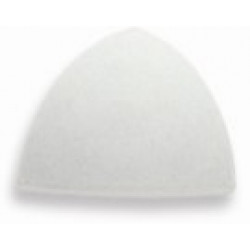 Угловой элемент уголок сгибов наружных 4х4 см, белый (без глазури)