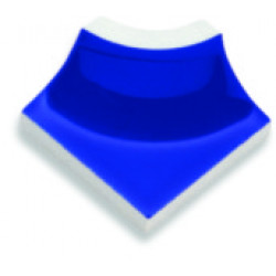 Угловой элемент уголок сгибов 2 внутренних и наружного 4х4 см, кобальт