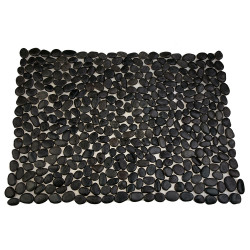 Коврик MS00-3P ГАЛЬКА чёрная 50*70 см