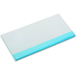 Плитка фарфоровая противоскользящая Serapool Potikare голубая 12х24,5 см, частично глазур., с буртиком