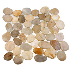 Каменная мозаика MS00-5М ГАЛЬКА серая