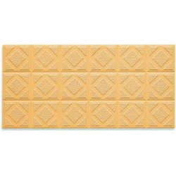 Плитка фарфоровая противоскользящая Serapool рельефная Duna 12х24,5 см, желтая