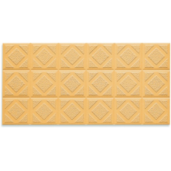 Плитка фарфоровая противоскользящая Serapool рельефная Duna 12х24,5 см, желтая