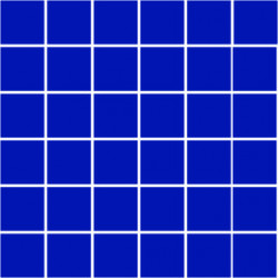 Мозаика однотонная фарфоровая 50х50 мм кобальт гармония