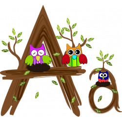 Детская плитка декор буква A