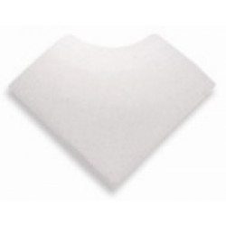 Уголок сгибов 2 наружных и внутреннего 4х4 см, белый (без глазури)