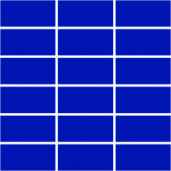 Мозаика однотонная фарфоровая 50х100 мм кобальт