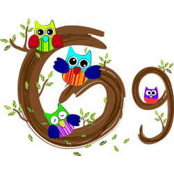 Детская плитка декор буква G