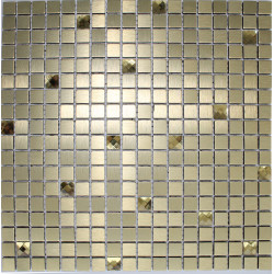 Мозаика стеклянная фольгированна LP02B - 15x15 (300х300х4)