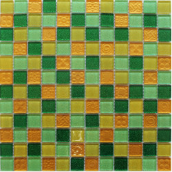 Мозаика стеклянная F41.30.25.58 - 23x23 (300х300х4)