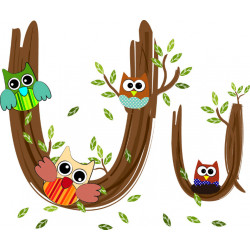 Детская плитка декор буква U