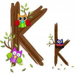 Детская плитка декор буква K