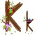 Детская плитка декор буква K