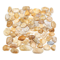 Каменная мозаика MS00-6М ГАЛЬКА песочная