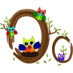 Детская плитка декор буква O