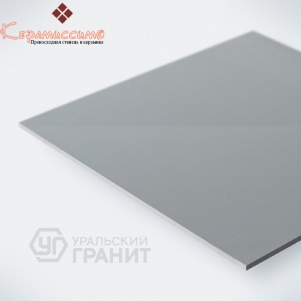 Уральский гранит, моноколор UF003ПR, темно-серый (полированный, ректифицированный) 60х60см