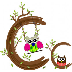 Детская плитка декор буква C