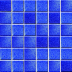 Мозаика однотонная фарфоровая 50 х 50 мм кобальт