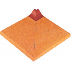 Плитка-поручень Serapool Pietra Rolyef 24,5х24,5 см, котто, внутренний угол