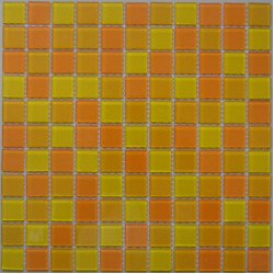 Мозаика стеклянная FA041.043.045 - 23x23 (300х300х4)