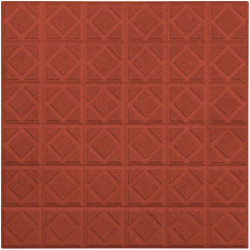 Плитка фарфоровая противоскользящая Serapool рельефная Duna 24,5х24,5 см, терракот