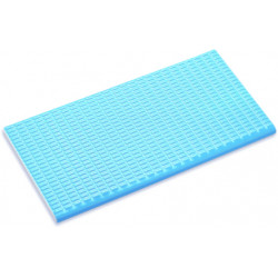 Плитка фарфоровая противоскользящая Serapool Potikare голубая 12х24,5 см, с буртиком