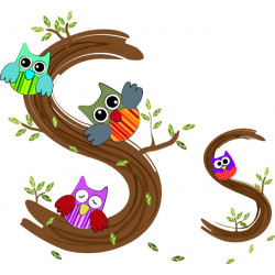 Детская плитка декор буква S