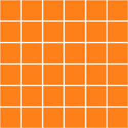 Мозаика однотонная фарфоровая 50х50 мм оранжевая