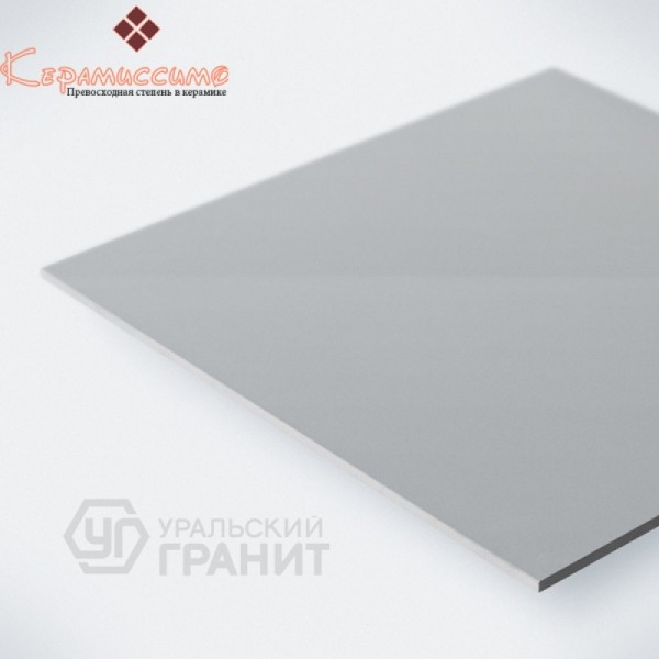 Уральский гранит, моноколор UF002ПR, светло-серый (полированный, ректифицированный) 60х60см